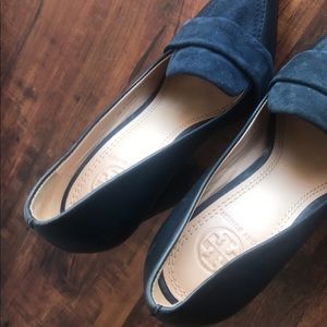 Blue Suede Tori Burch Heels